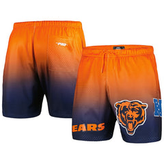 Chicago Bears Pro Standard Ombre Mesh Shorts Navy/Orange - NFL