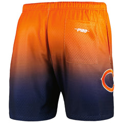 Chicago Bears Pro Standard Ombre Mesh Shorts Navy/Orange - NFL