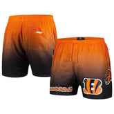 Cincinnati Bengals Pro Standard Ombre Mesh Shorts Black/Orange - NFL
