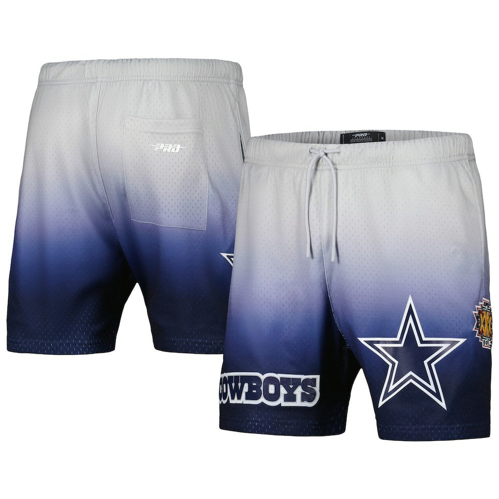 Dallas Cowboys Pro Standard Ombre Mesh Shorts Navy/Silver - NFL
