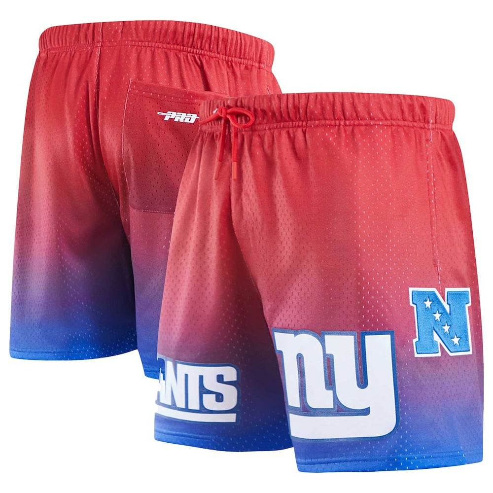 New York Giants Pro Standard Ombre Mesh Shorts Royal/Red - NFL