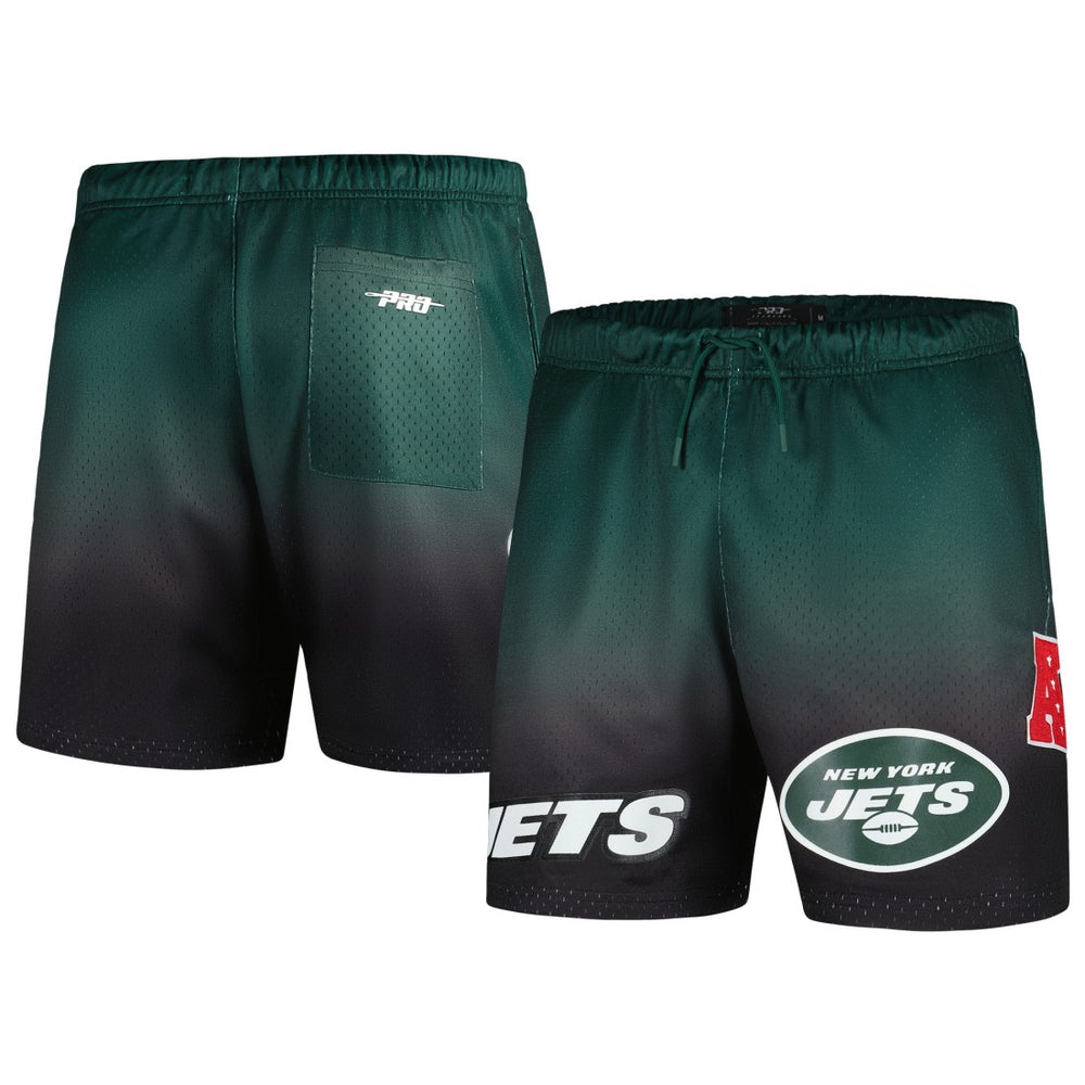 New York Jets Pro Standard Ombre Mesh Shorts Black/Green - NFL
