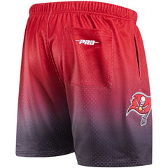 Tampa Bay Buccaneers Pro Standard Ombre Mesh Shorts Black/Red - NFL