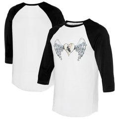 Chicago White Sox Tiny Turnip Women's Angel Wings 3/4-Sleeve Raglan T-Shirt Near Me