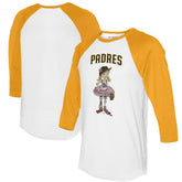 San Diego Padres Tiny Turnip Women's Babes 3/4-Sleeve Raglan T-Shirt Sale