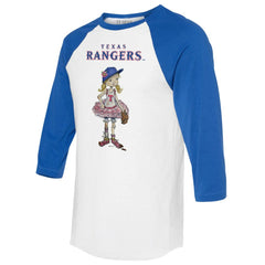 Texas Rangers Tiny Turnip Women's Babes 3/4-Sleeve Raglan T-Shirt On Sale