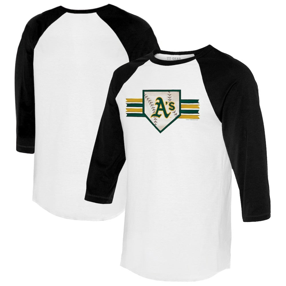 Athletics Tiny Turnip Women's Base Stripe 3/4-Sleeve Raglan T-Shirt Near Me