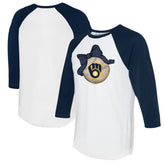 Milwaukee Brewers Tiny Turnip Women's Baseball Bow 3/4-Sleeve Raglan T-Shirt Online