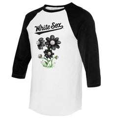 Chicago White Sox Tiny Turnip Women's Blooming Baseballs 3/4-Sleeve Raglan T-Shirt Sale