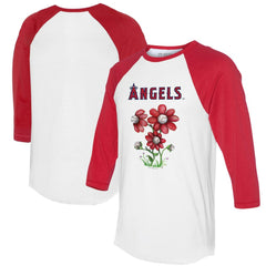 Los Angeles Angels Tiny Turnip Women's Blooming Baseballs 3/4-Sleeve Raglan T-Shirt Near Me