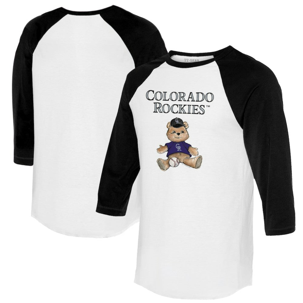 Colorado Rockies Tiny Turnip Women's Teddy Boy 3/4-Sleeve Raglan T-Shirt On Sale