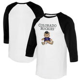 Colorado Rockies Tiny Turnip Women's Teddy Boy 3/4-Sleeve Raglan T-Shirt On Sale