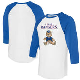 Texas Rangers Tiny Turnip Women's Teddy Boy 3/4-Sleeve Raglan T-Shirt On Sale