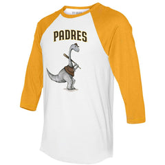 San Diego Padres Tiny Turnip Women's Bronto 3/4-Sleeve Raglan T-Shirt Clearance