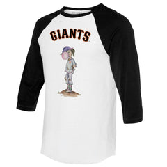 San Francisco Giants Tiny Turnip Women's Bubbles 3/4-Sleeve Raglan T-Shirt On Sale