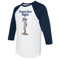 Tampa Bay Rays Tiny Turnip Women's Bubbles 3/4-Sleeve Raglan T-Shirt Clearance