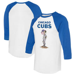 Chicago Cubs Tiny Turnip Women's Bubbles 3/4-Sleeve Raglan T-Shirt for sale