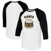 San Francisco Giants Tiny Turnip Women's Burger 3/4-Sleeve Raglan T-Shirt for sale
