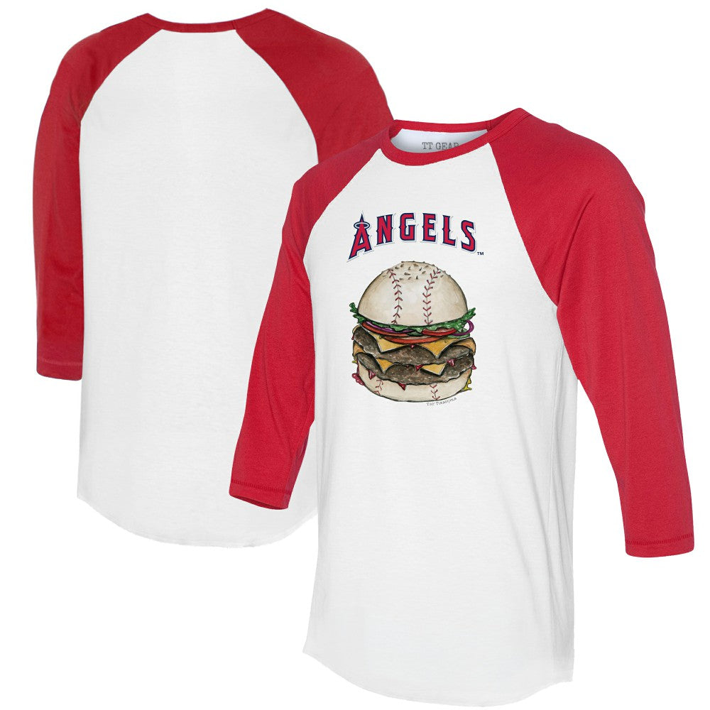 Los Angeles Angels Tiny Turnip Women's Burger 3/4-Sleeve Raglan T-Shirt Near Me