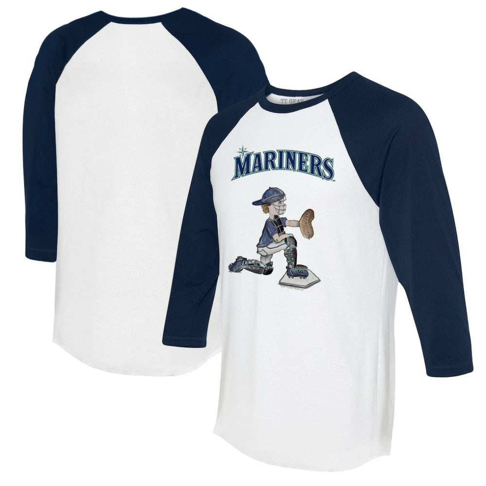 Seattle Mariners Tiny Turnip Women's Caleb 3/4-Sleeve Raglan T-Shirt Sale