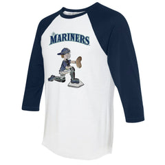 Seattle Mariners Tiny Turnip Women's Caleb 3/4-Sleeve Raglan T-Shirt Sale