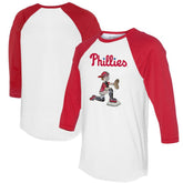 Philadelphia Phillies Tiny Turnip Women's Caleb 3/4-Sleeve Raglan T-Shirt Clearance