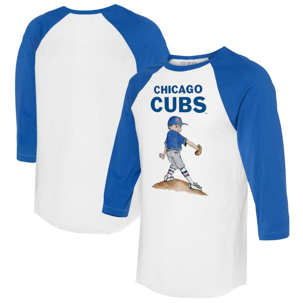 Chicago Cubs Tiny Turnip Women's Clemente 3/4-Sleeve Raglan T-Shirt On Sale