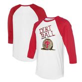 Philadelphia Phillies Tiny Turnip Women's Dirt Ball 3/4-Sleeve Raglan T-Shirt Lifestyle