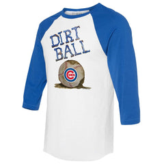 Chicago Cubs Tiny Turnip Women's Dirt Ball 3/4-Sleeve Raglan T-Shirt On Sale