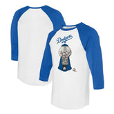 Los Angeles Dodgers Tiny Turnip Women's Gumball Machine 3/4-Sleeve Raglan T-Shirt for sale