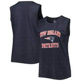 New England Patriots Women's Plus Size Tank Top Heather Navy - Fanatics
