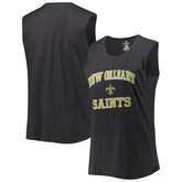 New Orleans Saints Women's Plus Size Tank Top Heather Charcoal - Fanatics