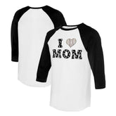 Chicago White Sox Tiny Turnip Women's I Love Mom 3/4-Sleeve Raglan T-Shirt Sale