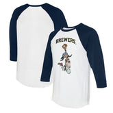 Milwaukee Brewers Tiny Turnip Women's Jada 3/4-Sleeve Raglan T-Shirt discount