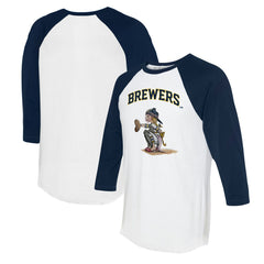 Milwaukee Brewers Tiny Turnip Women's Kate 3/4-Sleeve Raglan T-Shirt for sale