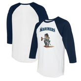 Seattle Mariners Tiny Turnip Women's Kate 3/4-Sleeve Raglan T-Shirt discount