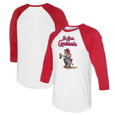 St. Louis Cardinals Tiny Turnip Women's Kate 3/4-Sleeve Raglan T-Shirt Clearance