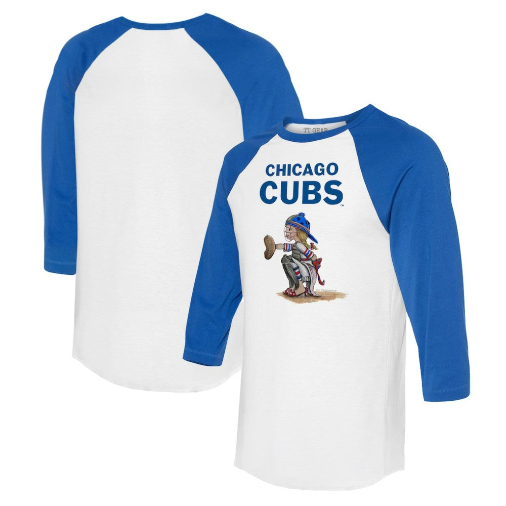 Chicago Cubs Tiny Turnip Women's Kate 3/4-Sleeve Raglan T-Shirt Online