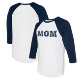 Seattle Mariners Tiny Turnip Women's Logo Mom 3/4-Sleeve Raglan T-Shirt Online