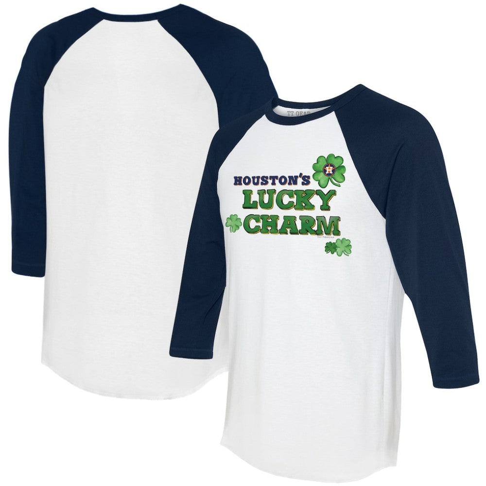 Houston Astros Tiny Turnip Women's Lucky Charm 3/4-Sleeve Raglan T-Shirt Near Me