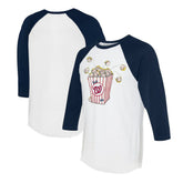 Washington Nationals Tiny Turnip Women's Popcorn 3/4-Sleeve Raglan T-Shirt Lifestyle