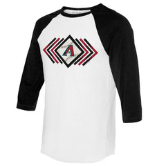 Arizona Diamondbacks Tiny Turnip Women's Prism Arrows 3/4-Sleeve Raglan T-Shirt Sale