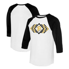 Pittsburgh Pirates Tiny Turnip Women's Prism Arrows 3/4-Sleeve Raglan T-Shirt On Sale