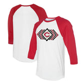 Cincinnati Reds Tiny Turnip Women's Prism Arrows 3/4-Sleeve Raglan T-Shirt Sale