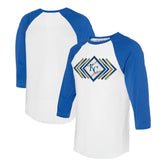 Kansas City Royals Tiny Turnip Women's Prism Arrows 3/4-Sleeve Raglan T-Shirt Sale