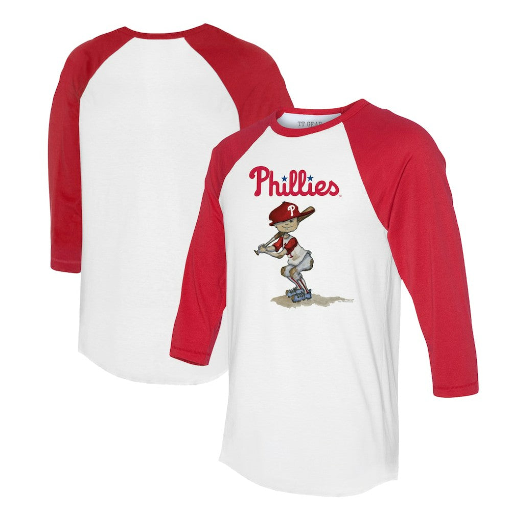 Philadelphia Phillies Tiny Turnip Women's Slugger 3/4-Sleeve Raglan T-Shirt for sale