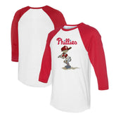 Philadelphia Phillies Tiny Turnip Women's Slugger 3/4-Sleeve Raglan T-Shirt for sale