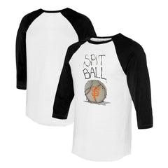 San Francisco Giants Tiny Turnip Women's Spit Ball 3/4-Sleeve Raglan T-Shirt for sale
