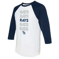 Tampa Bay Rays Tiny Turnip Women's Stacked 3/4-Sleeve Raglan T-Shirt for sale