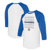 Texas Rangers Tiny Turnip Unisex Stacked 3/4-Sleeve Raglan T-Shirt Sale